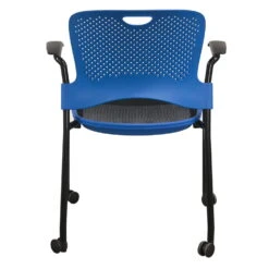 Herman Miller Caper Used Mobile Stack Chair, Berry Blue -Office Furniture Store Herman Miller Caper Used Mobile Stack Chair Berry Blue 03