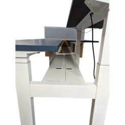 Herman Miller Renew Link Used 30×60 Inch Open Benching W Adjustable Height And Laminate End Panel, Blue And Oak Laminate – Sold In Pods -Office Furniture Store Herman Miller Renew Link Used 06