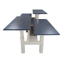 Herman Miller Renew Link Used 30×47 Inch Open Benching W Adjustable Height, Blue And Oak Laminate – Sold In Pods -Office Furniture Store Herman Miller Renew Link Used 07