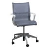 Herman Miller Setu Used Mesh Conference Chair, Gray With White