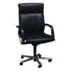 Herman Miller Used Leather Conference Chair, Black
