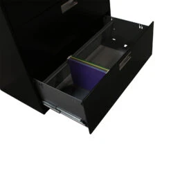 Hon Used 5 Drawer 36 Inch Lateral File, Black -Office Furniture Store Hon Used 5 Drawer Lateral File Black 04