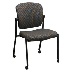 Hon Used Mobile Stack Chair, Multi-colored