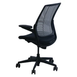 Humanscale Diffrient Smart Used Gray Mesh Back Task Chair, Black -Office Furniture Store Humanscale Diffrient Smart Used Gray Mesh Back Task Chair Black 03