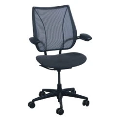 Humanscale Liberty Used Mesh Task Chair, Smoke Gray