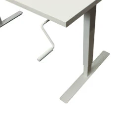 Other Ikea Used 30×60 Manual Adjustable Height Laminate Table, White Pattern -Office Furniture Store Ikea Used 30x60 Manual Adjustable Height Laminate Table White Pattern 02