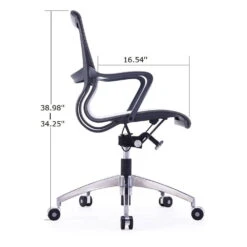 Wave By GoSIT Mesh Executive Chair W Aluminium Base, Gray -Office Furniture Store Isabella by goSIT Mesh Executive Chair Gray 5