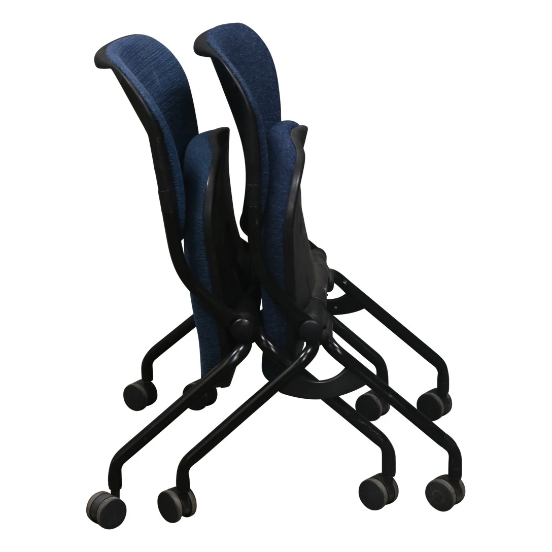KI Torsion Used Nesting Chair, Dark Blue 4 KI Torsion Used Nesting Chair, Dark Blue - Image 4