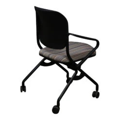 KI Torsion Used Nesting Chair, Tan Line Pattern -Office Furniture Store KI Torsion Used Nesting Chair Tan Line Pattern 03