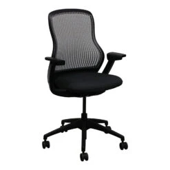 Knoll ReGeneration Used Light Gray Back Task Chair, Dark Gray Seat