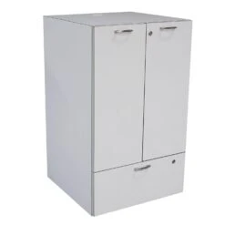 Other Laminate Used 2 Door Storage Cabinet, White