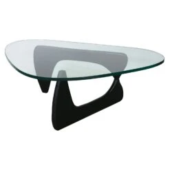 Modern Glass 50 Inch Coffee Table, Clear