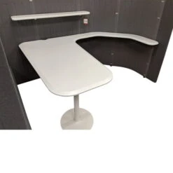 Modern Workstation Right Return, Gray -Office Furniture Store Modern Workstation Right Return Gray 04