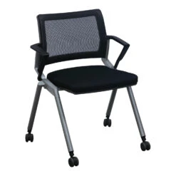 Other OFS Used Mesh Back Mobile Nesting Chair, Black