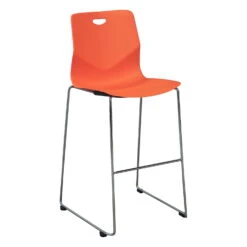 Peak By GoSIT Stackable Stool, Orange