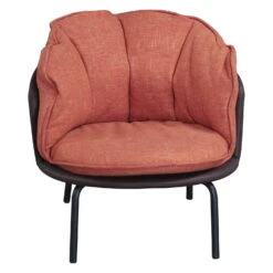 Piper By GoSIT Accent Chair, Orange And Brown