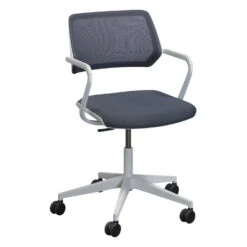 Steelcase QiVi Used Mesh Conference Chair, Gray