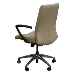 SitOnIt Resonance Used Leather Conference Chair, Tan -Office Furniture Store SitOnIt Resonance Used Leather Conference Chair Tan 03