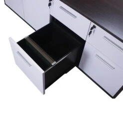 Sonoma Executive Lifting L-Shaped Laminate Desk With Right Return, Gray And White Version 2 -Office Furniture Store Sonoma lfting desk right 07 1