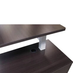 Sonoma Manager Lifting L-Shaped Laminate Desk With Right Return, Gray And White Version 2 -Office Furniture Store Sonoma lfting desk right 08