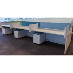 Steelcase Answer 5×2.5 Used Cubicle W Glass In Blues & Greens, Sold In Pods -Office Furniture Store Steelcase Answer 5x2.5 Used Cubicle Glass Blues Greens Sold in Pods 05