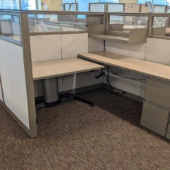 Steelcase Answer 6×6 Used Buddy Station, Light Taupe – Sold In Pods -Office Furniture Store Steelcase Answer 6x6 Used Buddy Station Light Taupe 06