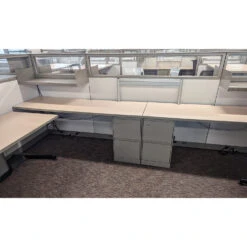 Steelcase Answer 6×6 Used Buddy Station, Light Taupe – Sold In Pods -Office Furniture Store Steelcase Answer 6x6 Used Buddy Station Light Taupe 09