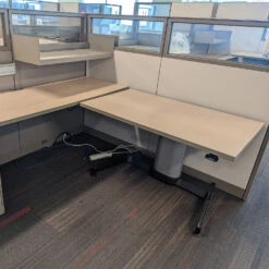 Steelcase Answer 6×6 Used Buddy Station, Taupe – Sold In Pods -Office Furniture Store Steelcase Answer 6x6 Used Buddy Station Taupe 02
