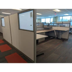 Steelcase Answer 6×6 Used Buddy Station, Taupe – Sold In Pods -Office Furniture Store Steelcase Answer 6x6 Used Buddy Station Taupe 03