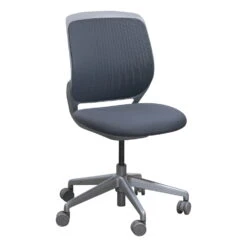 Steelcase Cobi Used Armless Mesh Back Chair, Gray