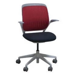 Steelcase Cobi Used Mesh Back Conference Chair, Red