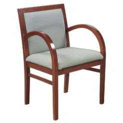 Steelcase Escapade Used Wood Side Chair, Sage