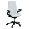Steelcase Gesture Used PU Leather Task Chair, Snow White