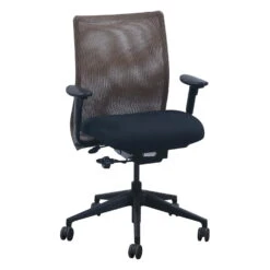 Steelcase Jersey Used Mesh Task Chair, Gold And Black