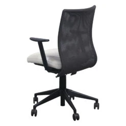 Steelcase Jersey Used PU Leather And Mesh Conference Chair, Snow White -Office Furniture Store Steelcase Jersey Used PU Leather Mesh Conference Chair Snow White 03