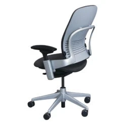 Steelcase Leap V2 Used Platinum Task Chair, Smoke Gray -Office Furniture Store Steelcase Leap V2 Used Platinum Task Chair Smoke Gray 03