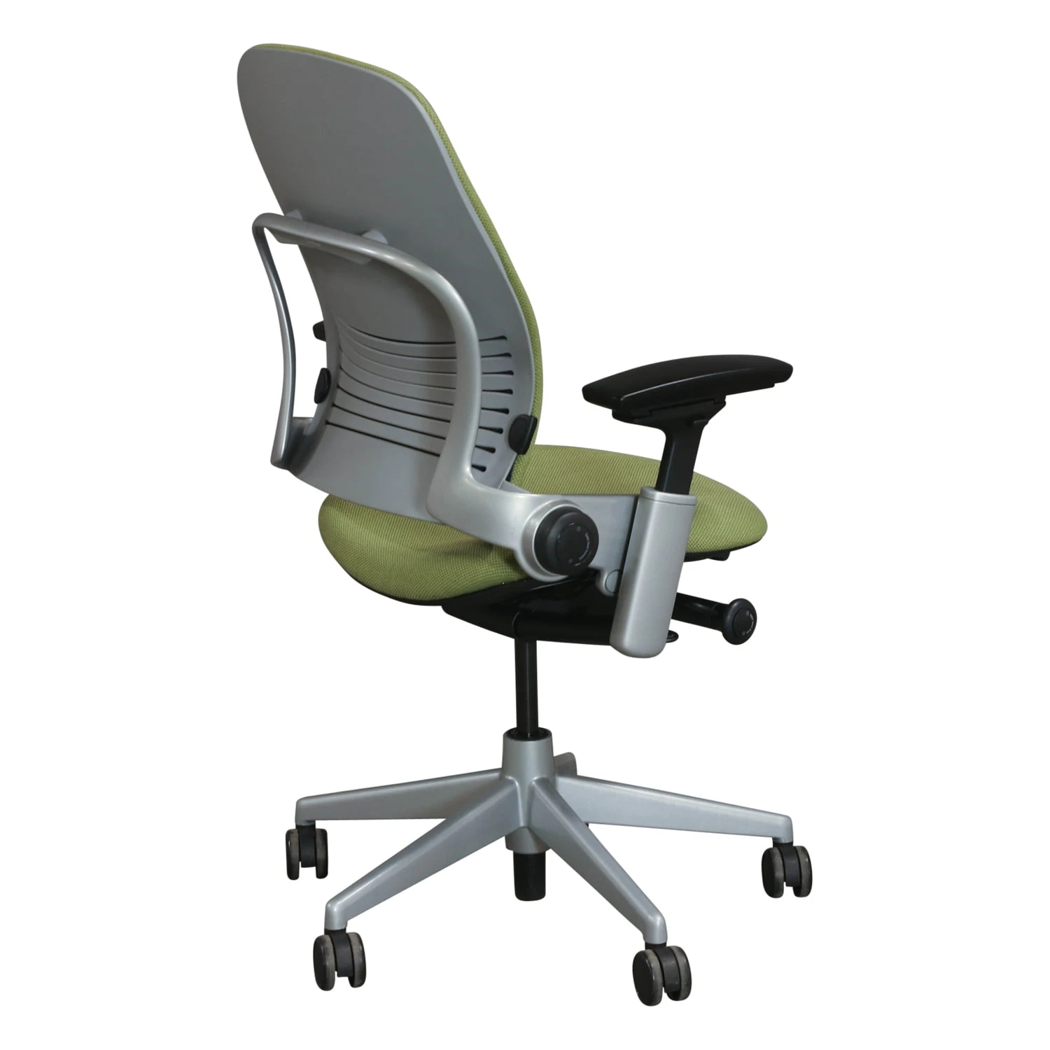 Steelcase Leap V2 Used Platinum Task Chair, Sorrel Green 2 Steelcase Leap V2 Used Platinum Task Chair, Sorrel Green - Image 2