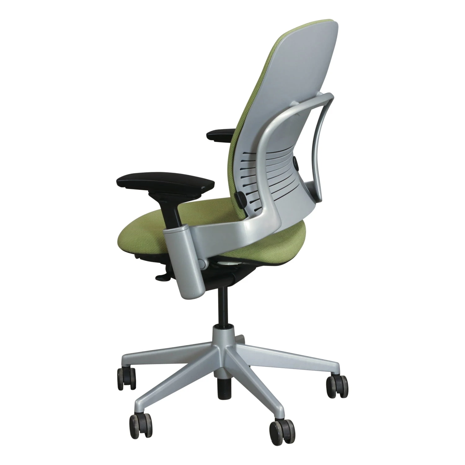 Steelcase Leap V2 Used Platinum Task Chair, Sorrel Green 3 Steelcase Leap V2 Used Platinum Task Chair, Sorrel Green - Image 3