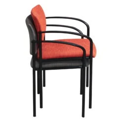 Steelcase Player Used Stack Chair, Poppy Orange 6 Steelcase Player Used Stack Chair, Poppy Orange -Office Furniture Store Steelcase Player Used Stack Chair Charcoal 03 2