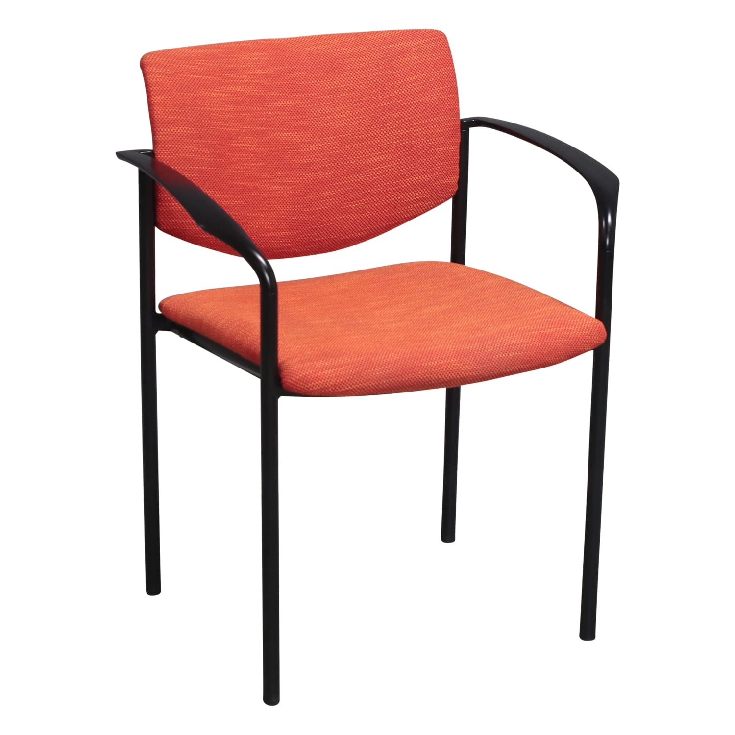 Steelcase Player Used Stack Chair, Poppy Orange 1 Steelcase Player Used Stack Chair, Poppy Orange