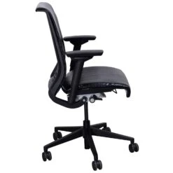 Steelcase Think Used Leather Task Chair, Black -Office Furniture Store Steelcase Think Black Ray 02