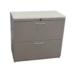 Steelcase Used 2 Drawer 30 Inch Lateral File With Laminate Top