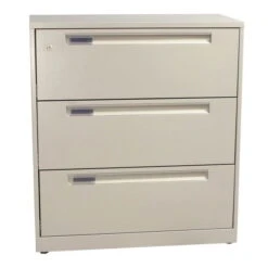 Steelcase Used 3 Drawer 36 Inch Lateral File, Putty