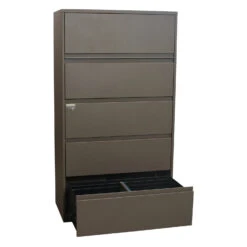 Steelcase Used 5 Drawer 30 Inch Lateral File, Taupe -Office Furniture Store Steelcase Used 5 Drawer 36 Inch Lateral File Taupe 04