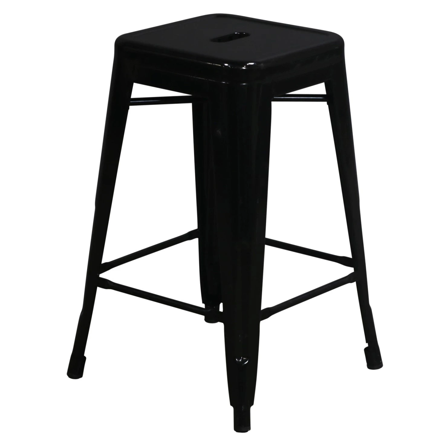 Other Tabouret Used Metal 24 In Stacking Stool, Black 1 Other Tabouret Used Metal 24 In Stacking Stool, Black