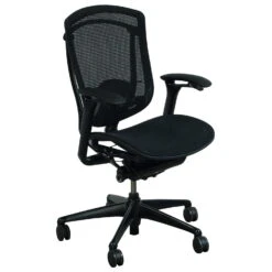 Teknion Contessa Used Mesh Task Chair, Black
