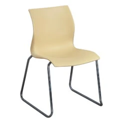 Teknion Nami Used Stack Chair, Butterscotch