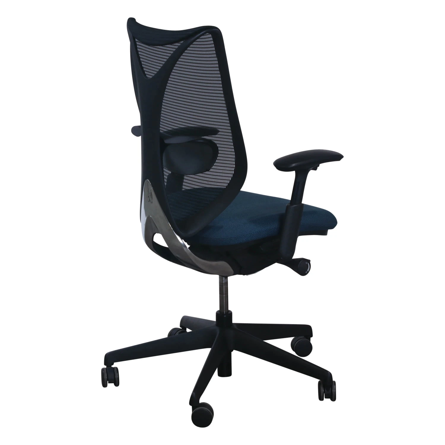 Teknion Sabrina Used Mesh Back Task Chair, Sapphire Blue 2 Teknion Sabrina Used Mesh Back Task Chair, Sapphire Blue - Image 2
