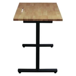 Featured Products -Office Furniture Store Used 24x48 Laminate Training Table with One Grommet Hole Natural Maple 02