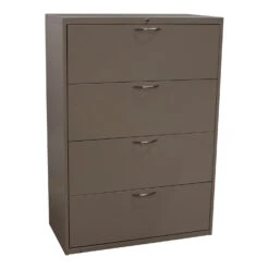Other Used 4 Drawer 36 Inch Lateral File, Gray